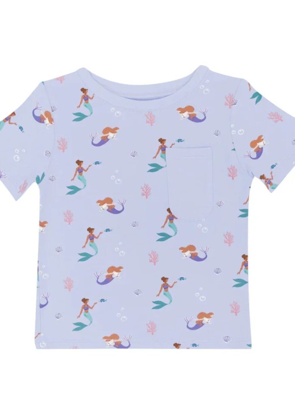 Kyte Baby - Kids Crew Neck Short Sleeve Tee - Mermaid